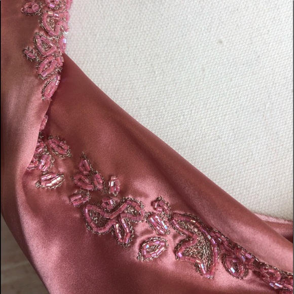 Laundry Size Small 100% Silk Halter Top Pink Embroidery NWT - Picture 5 of 9